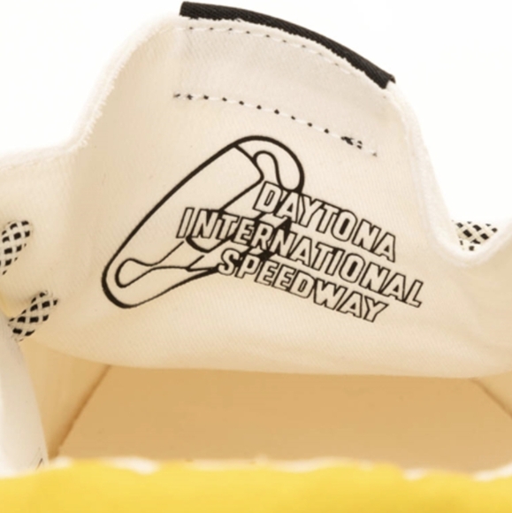 Mens HEYDUDE x Nascar® Wally Daytona® Slip-On Casual Shoe - White / Multicolor - Picture 5 of 8